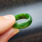 8mm Natural Nephrite Jade / Greenstone Band Ring