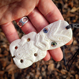 CLEARANCE Hei Tiki Bone Carving Pendant Necklace