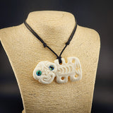 Hei Tiki Bone Carving Pendant Necklace