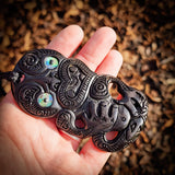 Hei Tiki XL Bone Carving Pendant Necklace - NZ Maori Inspired