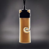 Koru Toki Bone Carving Pendant Necklace