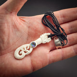 Patu Bone Carving Pendant Necklace