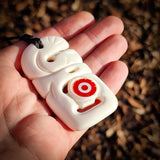 Manaia Toki Bone Carving Pendant Necklace - NZ Maori Inspired