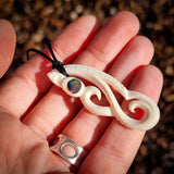 Manaia Bone Carving Pendant Necklace - NZ Maori Inspired