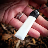Toki Bone Carving Pendant Necklace - NZ Maori Inspired