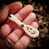 Patu Bone Carving Pendant Necklace