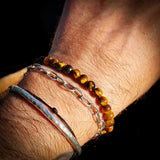 6mm Natural Tigers Eye Elastic Bracelet