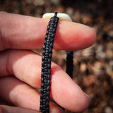 Paua Bone Carving Macrame Bracelet