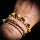 Raw Mixed Baltic Amber Elastic Bracelet