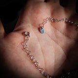 Solid 925 Sterling Silver 4.3mm Heart Chain Bracelet