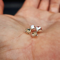 6mm Pink CZ & Solid 925 Sterling Silver Round Stud Earrings