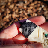Tiki Toki Bone Carving Pendant Necklace - NZ Maori Inspired