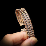 Handmade Copper Wire Wrap Cuff Bracelet