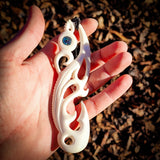 XL Mania Bone Carving Pendant Necklace - NZ Maori Inspired
