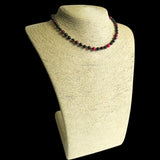 Amber Teething Necklace - Polished Cherry Amber & Pink Tiger Eye