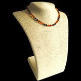 Amber Teething Necklace - Polished Cognac & Cherry Amber