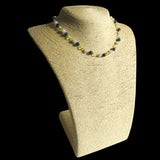 Amber Teething Necklace - Lemon, Lapis Lazuli, Aquamarine