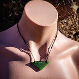 NZ Greenstone Pounamu Pendant Necklace (N1040)