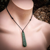Natural Jade Drop Pendant Necklace (N1110)