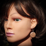 NZ Rhodonite Hanging Hook Earrings (N632)