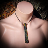 NZ Greenstone Pounamu Toki Pendant Necklace (N706)