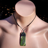 NZ Greenstone Pounamu Toki Pendant Necklace (N908)