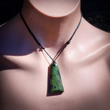 NZ Greenstone / Pounamu Toki Pendant Necklace (N656)
