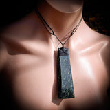 NZ Greenstone / Pounamu Toki Pendant Necklace (N673)