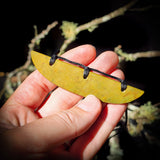 NZ Greenstone Pounamu Plate Pendant Necklace (N614)