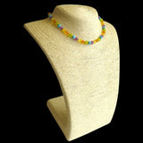 Amber Teething Necklace - Rainbow Mix - Mixed Gemstones & Honey Amber