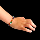 Amber Teething Bracelet / Anklet - Polished Amber, Jade, Turquoise, Lapis Lazuli
