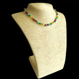 Amber Teething Necklace - Polished Amber, Jade, Turquoise, Lapis Lazuli