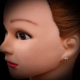 Childrens 925 Sterling Silver Chipmunk Stud Earrings