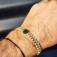 New Zealand Greenstone Macrame Bracelets (Tan)