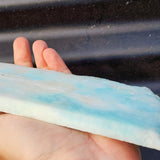 567g Natural Larimar Raw Carving Slice (R14B478)
