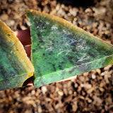 620g Raw Nephrite Jade Carving Slices (R14B765)