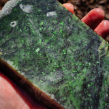 791g Raw Nephrite Jade Carving Slice (R14B779)