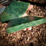 936g Raw Nephrite Jade Carving Slice (R14B750)