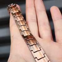 15mm Wide Copper Magnetic Chain Bracelet (50A19B2)