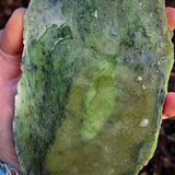 862g Raw Nephrite Jade Carving Slice (R14B662)