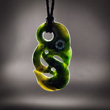 Natural Jade Manaia Pendant Necklace (N2311)