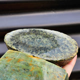 1kg Raw New Zealand Greenstone / Pounamu Carving Slices (R14B356)