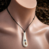 CLEARANCE Etched Manaia Hook Bone Carving Pendant Necklace