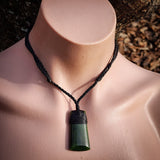 NZ Greenstone Pounamu Toki Pendant Necklace (N998)