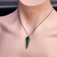 New Zealand Greenstone Pounamu Pendant Necklace (AJJC2327)