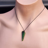 New Zealand Greenstone Pounamu Pendant Necklace (AJJC2327)