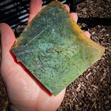 560g Raw Nephrite Jade Carving Slice (R14B756)