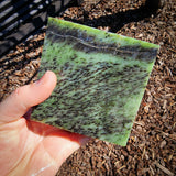 864g Raw Nephrite Jade Carving Slice (R14B761)