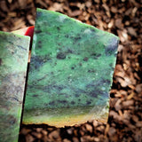 673g Raw Nephrite Jade Carving Slices (R14B775)