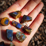 10pcs Raw Australian Boulder Opal Rub Parcel (S14B28)